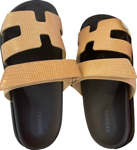 hermes lizard sandals|hermes chypre sandals.